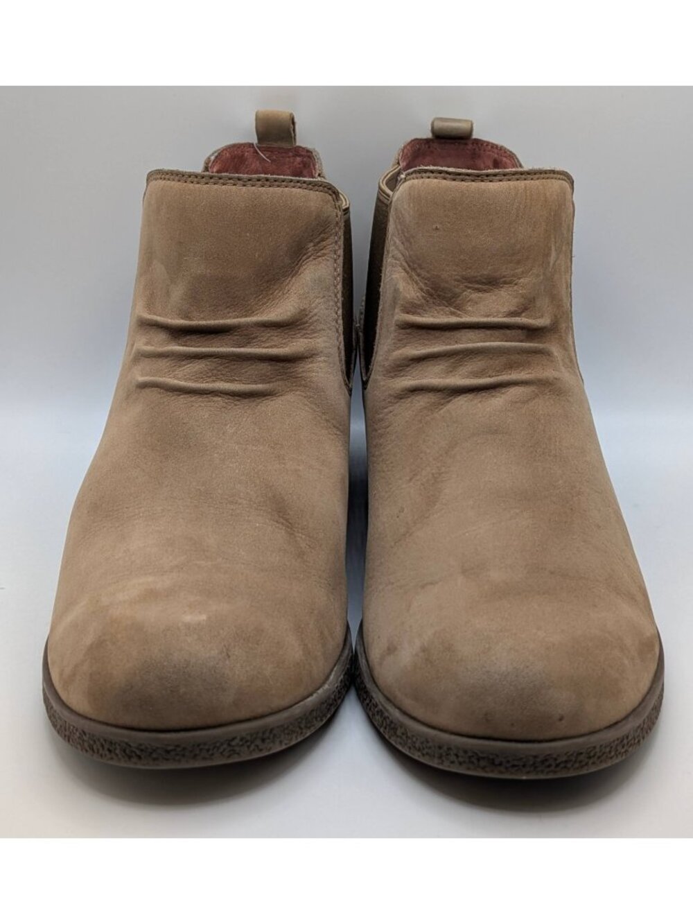 Dansko Bea Ankle Boots Booties Women’s Size 41 US 10 Tan Beige Nubuck Leather - Picture 3 of 8